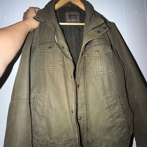 Levi's Olive Green Men's Field Jacket with Quilted Lining